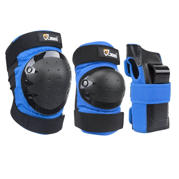 Bike Knee Pads and Elbow Pads ,Adults Elbow Arm Support Brace,Protective Gear Set for Multi Sports Skateboarding Inline Roller Skating Color : Blue L